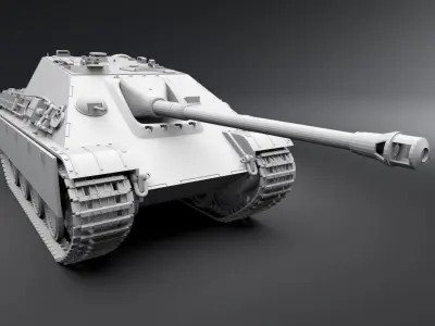 Jagdpanther Scale model 3D print model