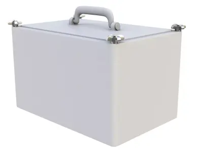 Plastic container 02 3D model