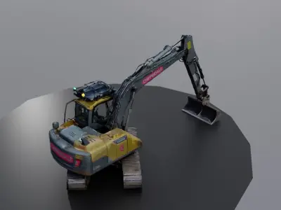 Excavator Digger - Construction Site Asset 3D model