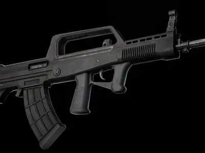 Rifle QBZ-95-1 Low-poly 3D model