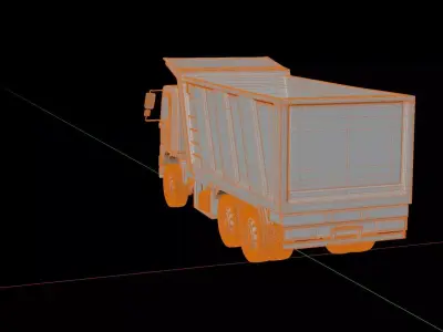 Hino Jumbo Ranger FM 320 Tipper 3D model