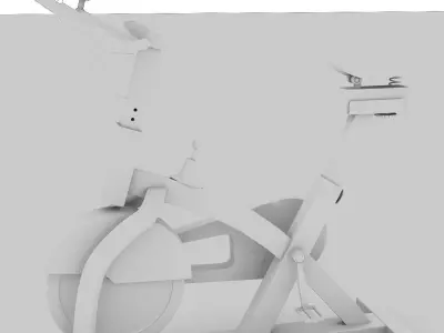 Exercise cycle gym Low-poly 3D model