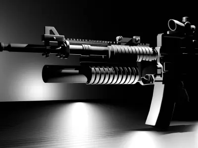 M16 rifle Low-poly 3D model purchase