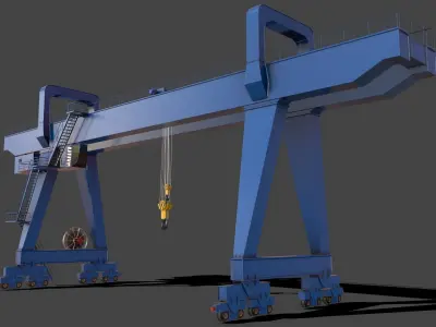 PBR Double Girder Gantry Crane V2 - Multi color Pack