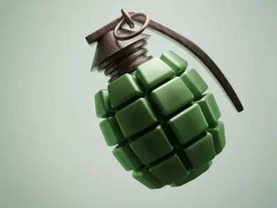 hand grenade 3D model shop