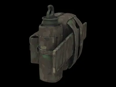 multi pouch bag 3D model