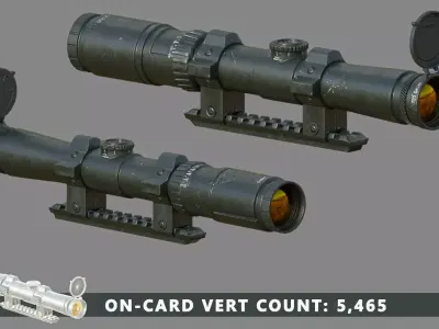 AAA PBR Scope Low-poly 3D model