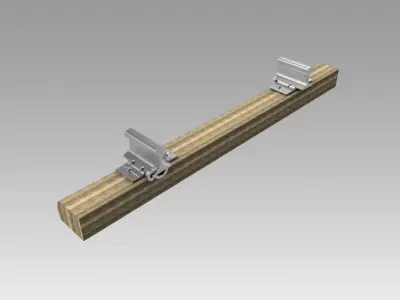 Rail fastening D-65 3D model