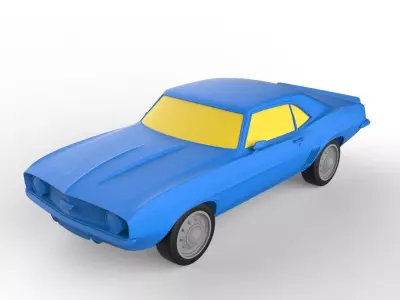Chevrolet Camaro 1969 Classic Car 3D print model