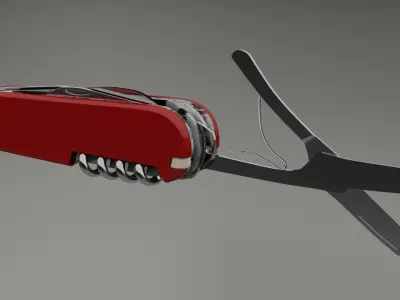 Swiss Army Knife 3D model purchase