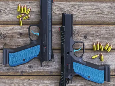 CZ Shadow 2 Pistol Game Ready Low-poly 3D model