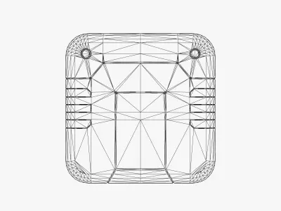 Sci-fi Worn Industrial Utility Case Low-poly 3D model