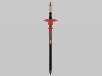 Magic Sword Free low-poly 3D model