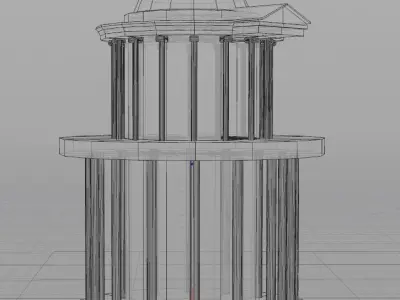 Rotunda Monopterus 3D model