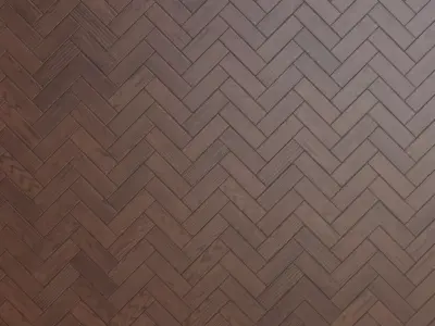 Antique High-Gloss Parquet Floor PBR Seamless Texture 10