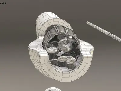 Stents with Artery 3D model