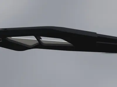 Sci fi knife concept Low-poly 3D model