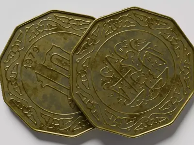 Algerian coin v2 3D model