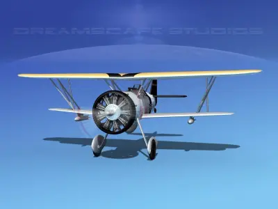 Curtiss F-11-C2 Goshawk V05 3D model
