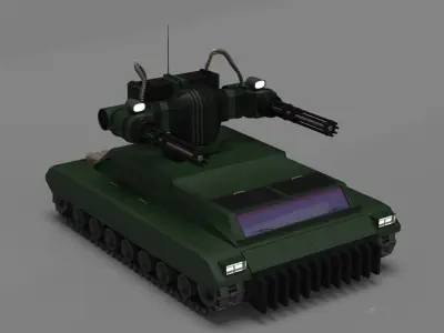 Gatling Tank Mark II 3D model