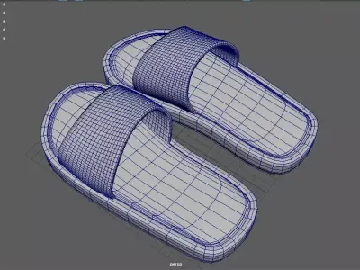 Sandal Model Free low-poly 3D model