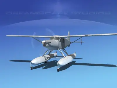 DHC-2T Turbo Beaver Bare Metal 3D model