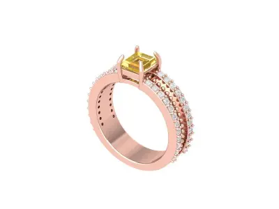 Wedding Ring 3D print model 89