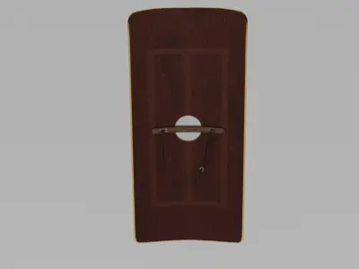 Scutum Roman Shield 3D Model Low-poly 3D model