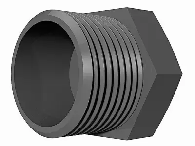PVC Plugs - BSP Male Free 3D model