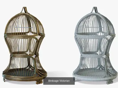 Bird Cages  3D Model Pack