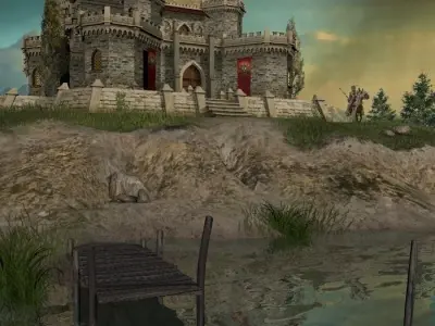 The medieval castle 3D model