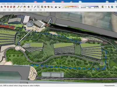 Sketchup Recreational Tourism building B5 3D model