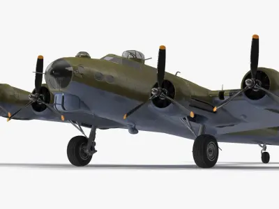 Boeing B-17 Bomber 3D model