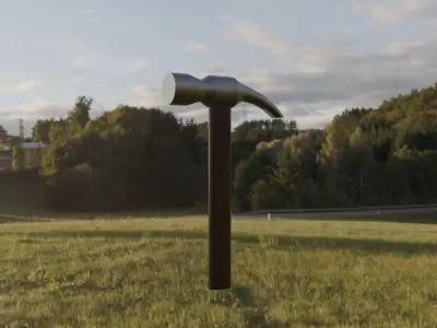 Hammer 3D model 8