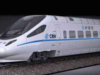 CRH5 Speed Train 3D model
