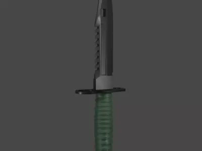Military Bayonet knife Free low-poly 3D model