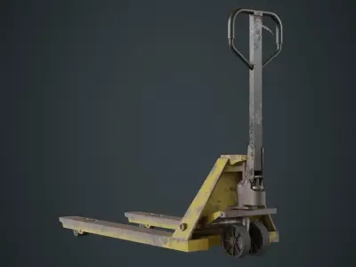 Pallet Jack 3B Low-poly 3D model