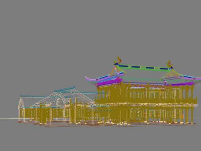 Chinese Style Architecture 3D model 58