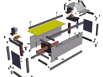 Current transformer test bench 3D model