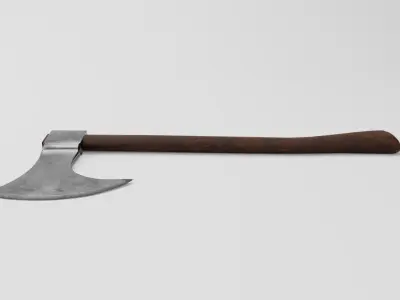 Huntsman Axe  Low-poly 3D model