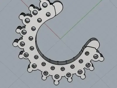 septum diamonds 3D model
