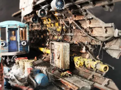 SUBWAY METRO Diorama READY TO PRINT 3D print model