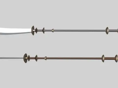 Guardsman Spear Low-poly 3D model