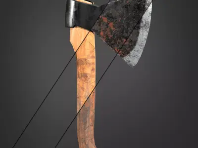 Axe Realistic Low-poly 3D model Low-poly 3D model