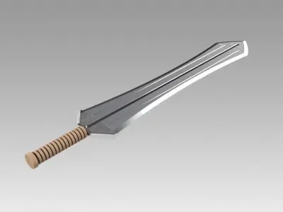 Sword of Erik Killmonger from movie Black Panther 3D model