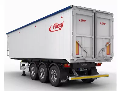 Trailer grain-carrier 3D model