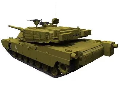 tank M1 Abrams 3D model by the5detonator