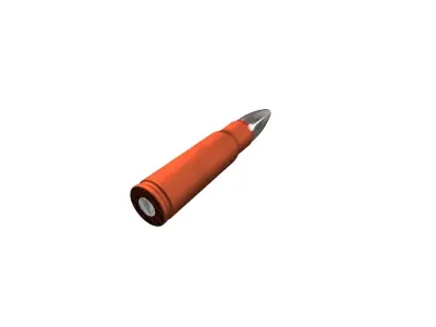 Kalashnikov bullet 3D model