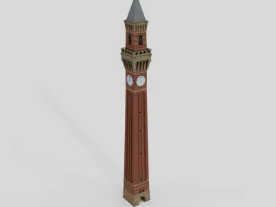 Joseph Chamberlain Memorial Clock Tower 3D model