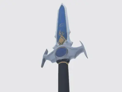 Sword Low-poly 3D model 89